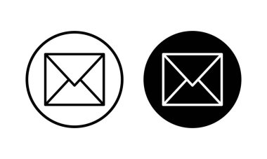 Posta simgesi vektör illüstrasyonu. e-posta işareti ve sembol. E- posta simgesi. Zarf simgesi