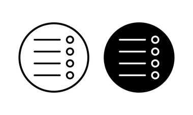 Menü Simgesi vektör illüstrasyonu. Web menü işareti ve sembol. Hamburger menüsü sembolü