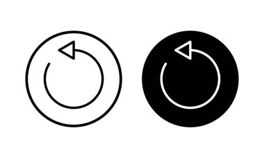 Simge vektör illüstrasyonunu tazele. İşareti ve sembolü yeniden yükle. Simgeyi güncelle.