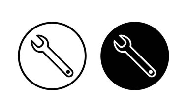 Simge vektör illüstrasyonunu çalıştır. Tamir ikonu. araç işareti ve sembol