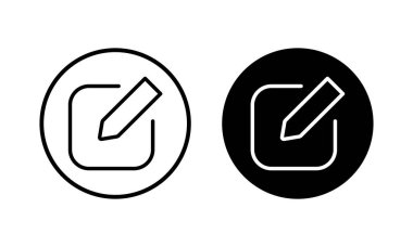 Simge vektör illüstrasyonunu düzenle. Belge imza ve sembolünü düzenle. Metin simgesini düzenle. Kalem. kaydolun