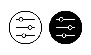 Menü Simgesi vektör illüstrasyonu. Web menü işareti ve sembol. Hamburger menüsü sembolü