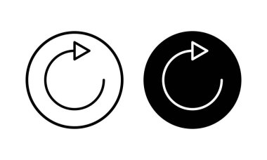 Simge vektör illüstrasyonunu tazele. İşareti ve sembolü yeniden yükle. Simgeyi güncelle.