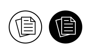 Belge simgesi vektör illüstrasyonu. Kağıt ve sembol. Dosya Simgesi