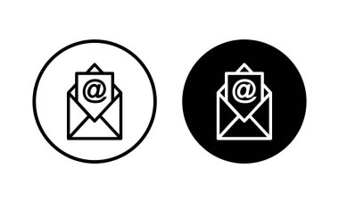 Posta simgesi vektör illüstrasyonu. e-posta işareti ve sembol. E- posta simgesi. Zarf simgesi