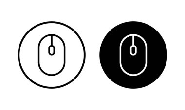 Fare simgesi vektör illüstrasyonu. Tıklama işareti ve sembol. işaretleyici simgesi vektörü.