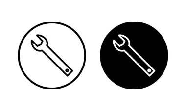 Simge vektör illüstrasyonunu çalıştır. Tamir ikonu. araç işareti ve sembol