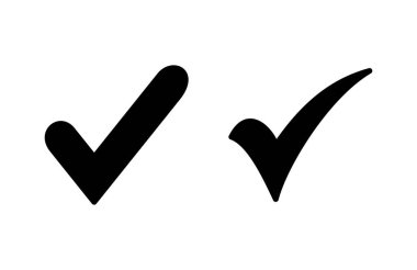 İşaret simgesi vektör illüstrasyonunu kontrol et. İşaret işareti ve sembol