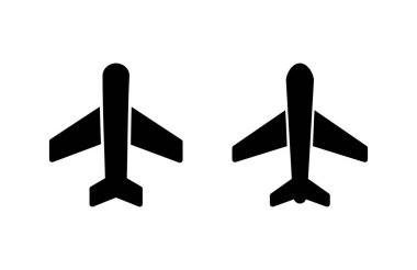 Düzlem ikonu vektör illüstrasyonu. Uçak işareti ve sembol. Uçuş taşıma sembolü. Seyahat işareti. uçak.