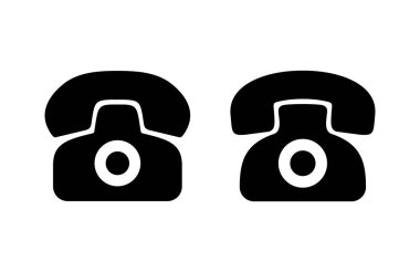 Telefon ikonu vektör çizimi. telefon işareti ve sembol