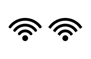 Wifi simgesi vektör illüstrasyonu. İşaret işareti ve sembol. Kablosuz simge