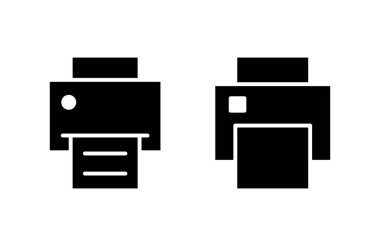 Simge vektör çizimini yazdır. yazıcı işareti ve sembol