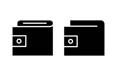 Cüzdan simgesi vektör illüstrasyonu. cüzdan işareti ve sembol