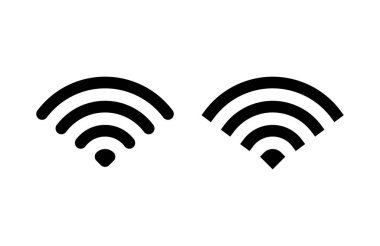 Wifi simgesi vektör illüstrasyonu. İşaret işareti ve sembol. Kablosuz simge