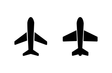 Düzlem ikonu vektör illüstrasyonu. Uçak işareti ve sembol. Uçuş taşıma sembolü. Seyahat işareti. uçak.