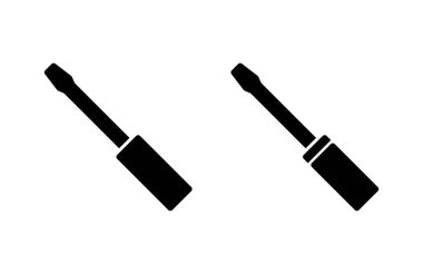 Tornavida ikonu vektör çizimi. araç işareti ve sembol