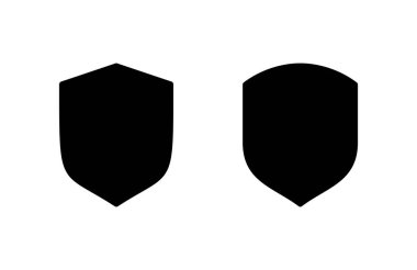 Kalkan simgesi vektör illüstrasyonu. Koruma ikonu. Güvenlik işareti ve sembol