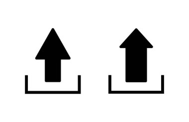 Simge vektör illüstrasyonu yükle. veri işareti ve sembolü yükle