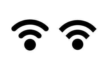 Wifi simgesi vektör illüstrasyonu. İşaret işareti ve sembol. Kablosuz simge