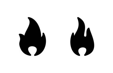 İkon vektör illüstrasyonunu ateşle. ateş işareti ve sembol