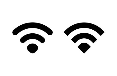 Wifi simgesi vektör illüstrasyonu. İşaret işareti ve sembol. Kablosuz simge