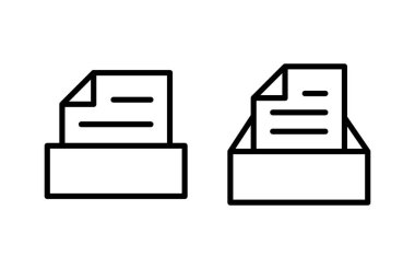 Dizin simgesi illüstrasyonunu arşivle. Belge vektör simgesi. Depolama simgesini arşivle.