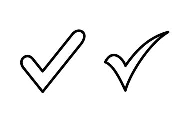 İşaret simgesi vektör illüstrasyonunu kontrol et. İşaret işareti ve sembol