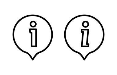 Bilgi işareti ikon vektör illüstrasyonu. İmza ve sembol hakkında. soru işareti simgesi