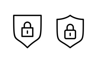 Güvenlik simgesi vektör illüstrasyonu. Koruma işareti ve sembol. Özel hayat. vpn