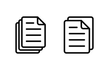 Belge simgesi vektör illüstrasyonu. Kağıt ve sembol. Dosya Simgesi