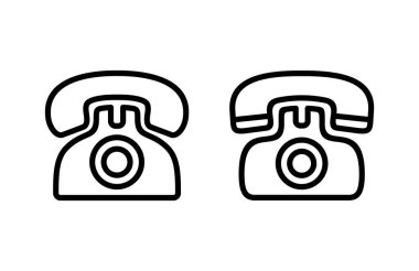 Telefon ikonu vektör çizimi. telefon işareti ve sembol
