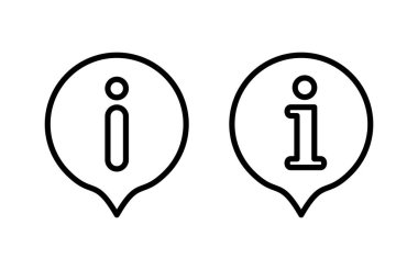 Bilgi işareti ikon vektör illüstrasyonu. İmza ve sembol hakkında. soru işareti simgesi