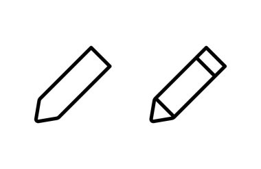 Kalem simgesi vektör illüstrasyonu. Kalem işareti ve sembol. Simge vektörünü düzenle