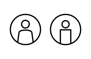 Kullanıcı Simgesi vektör illüstrasyonu. İmza ve sembol. insanlar simgesi. 