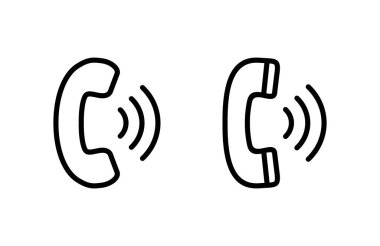 Simge vektör illüstrasyonunu ara. Telefon işareti ve sembol. Telefon ikonu. Bizimle irtibata geç 