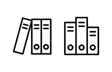 Kütüphane ikonu vektör illüstrasyonu. eğitim işareti ve sembol
