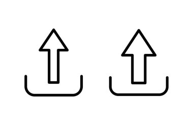 Simge vektör illüstrasyonu yükle. veri işareti ve sembolü yükle