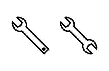 Simge vektör illüstrasyonunu çalıştır. Tamir ikonu. araç işareti ve sembol