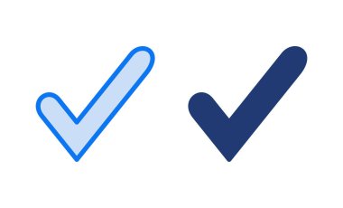 İşaret simgesi vektör illüstrasyonunu kontrol et. İşaret işareti ve sembol