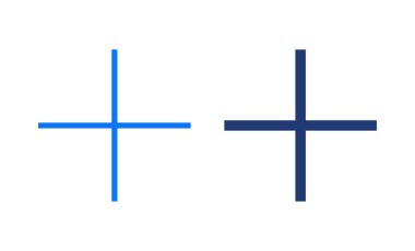 Artı simge vektör illüstrasyonu. Artı işareti ve sembol ekle