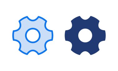 Simge vektör illüstrasyonu ayarlanıyor. İşaret ayarları ve sembol. Vites İşareti