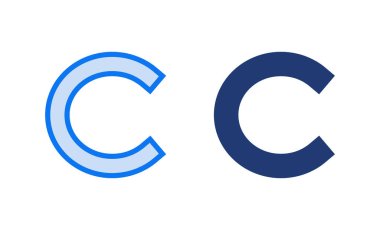 Telif hakkı ikon vektör illüstrasyonu. telif hakkı işareti ve sembol