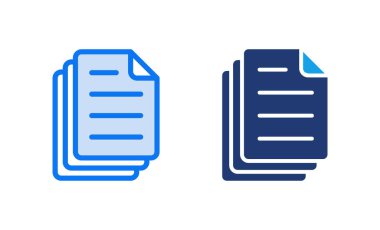 Belge simgesi vektör illüstrasyonu. Kağıt ve sembol. Dosya Simgesi