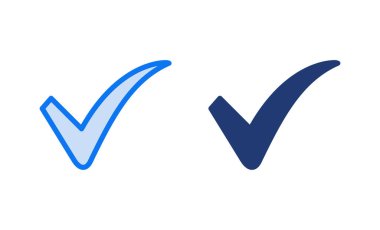 İşaret simgesi vektör illüstrasyonunu kontrol et. İşaret işareti ve sembol