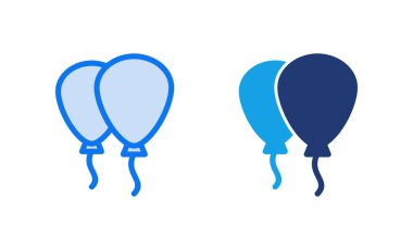 Balon simgesi vektör illüstrasyonu. Parti balonu işareti ve sembolü