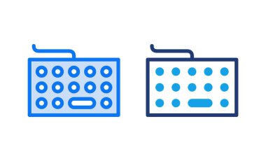 Klavye simgesi vektör illüstrasyonu. Klavye işareti ve simgesi