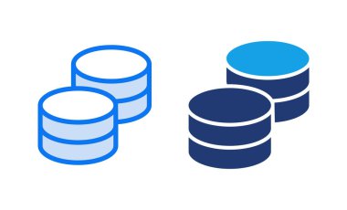 Para ikonu vektör illüstrasyonu. Para işareti ve sembol