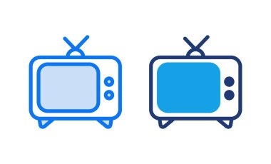 Televizyon ikonu vektör illüstrasyonu. televizyon işareti ve sembol