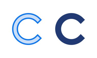 Telif hakkı ikon vektör illüstrasyonu. telif hakkı işareti ve sembol