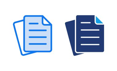 Belge simgesi vektör illüstrasyonu. Kağıt ve sembol. Dosya Simgesi